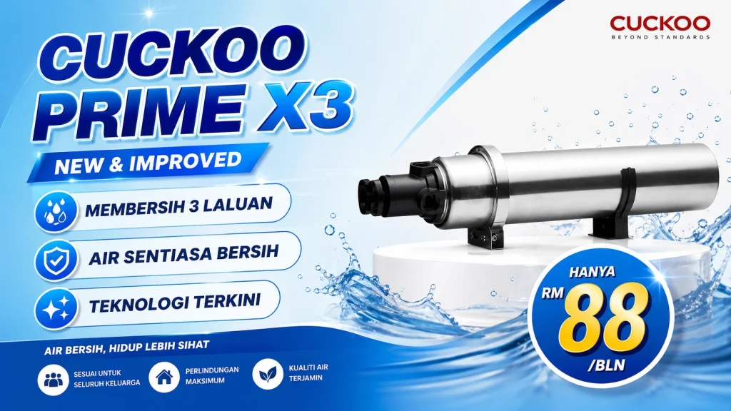 Penapis Air Luar Cuckoo Prime X3