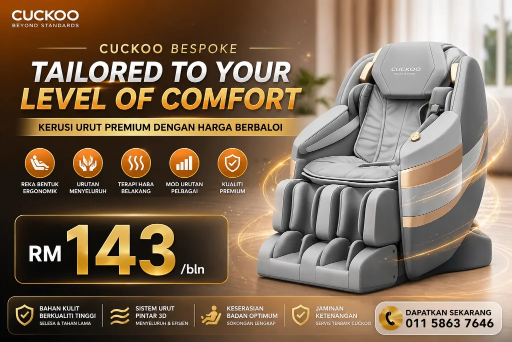 Kerusi Urut Cuckoo Bespoke